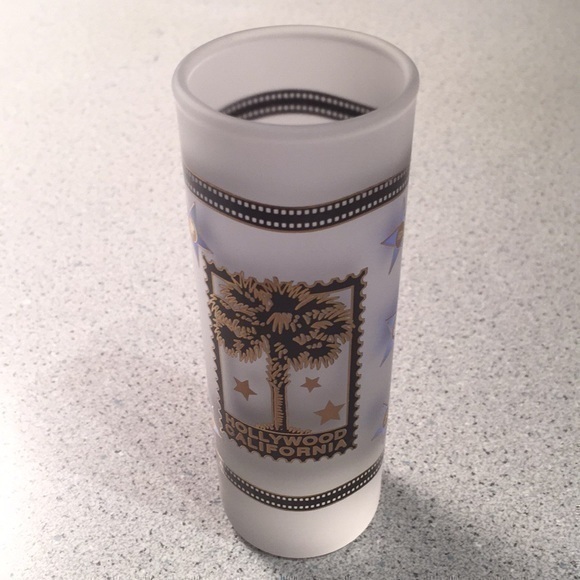 NEW Vintage Hollywood California Frosted 2 oz Tall Shooter Shot Glass - Picture 1 of 14